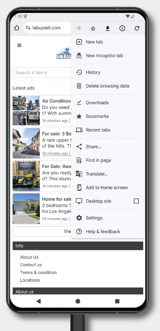 Screenshot showing the three-dot menu icon in the top right corner of Chrome.